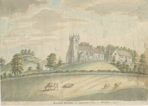 Sandon Kilisesi ve Parsonage: sulu boya, 1797 by Unbekannt