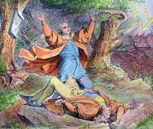Protestan reformcu Martin Luther'in hayatından bir sahne by Unbekannter Künstler