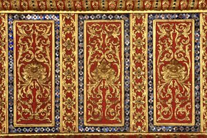 Heykel. Mermer Tapınağı. Wat Benchamabophit Dusitvanaram Ratchaworawiharn. 1899. Bangkok. Tayland by Unbekannt