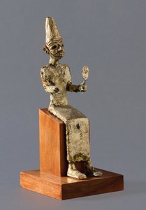 Oturan Baal heykelciği, Kenanlı savaş tanrısı, Megiddo, MÖ 1300-1200 dolayları by Unbekannt