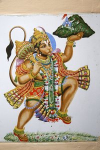 Shree Hindu tapınağı, Leicester. Hanuman. Birleşik Krallık by Unbekannt