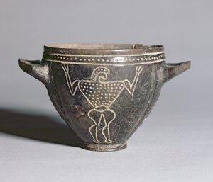 Bir Savaşçının Çizilmiş Figürlü 