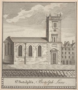 St. George's, Botolph Lane, 1750 dolayları (gravür) by Unbekannter Künstler