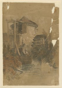 Stoke-upon-Trent - Boothen Mill: renkli litografi, 1839 by Unbekannt