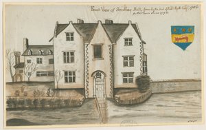 Streethay Hall: sulu boya, 1786 by Unbekannt