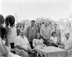 MISIR KRALI FAROUK (Mısır I. Faruk, Mısır I. Faruk) EŞİYLE LOCANDA CIPRIANI TORCELLO