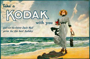 'Yanınıza bir Kodak alın', Kodak fotoğraf makineleri için reklam, İngiliz, c 1910 by Unbekannt
