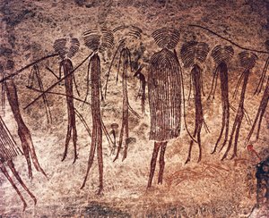 Tanzanya, Dodoma Bölgesi, Kondoa, Kaya çizimleri by William M. Timlin