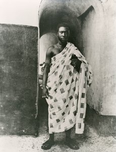 Ashanti kralı; Prempeh, yirminci yüzyılın başları (s/b fotoğraf) by Unbekannt