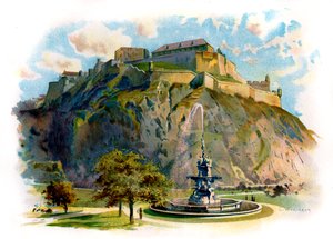 Castle Rock, Edinburg by Unbekannter Künstler