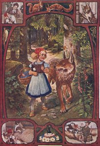 Kırmızı Başlıklı Kız, 1910 dolayları (baskı) by Unbekannter Künstler