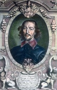 Magdeburg belediye başkanı Otto von Guericke aynı zamanda politikacı, avukat, fizikçi ve mucit olarak da biliniyordu. by Unbekannter Künstler