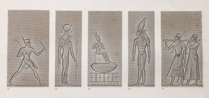 Thebes, Karnak, yakın çekim by Unbekannt