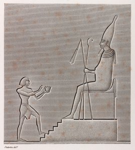 Thebes, Karnak, yakın çekim by Unbekannt
