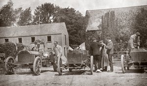 Üç Gordon Bennett Napier motorlu araba by Unbekannt