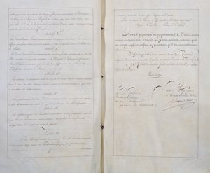 Fransa ve Rusya arasında 20 Temmuz'da Paris'te imzalanan Ebedi Barış ve Dostluk Antlaşması by Unbekannt