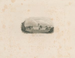 Trentham Hall: çelik gravür by Unbekannt