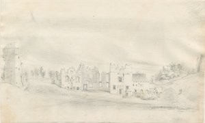 Tutbury Kalesi: karakalem, nd [?19th Century] by Unbekannt