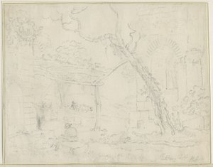 Tutbury Kalesi: karakalem, nd [?19th Century] by Unbekannt