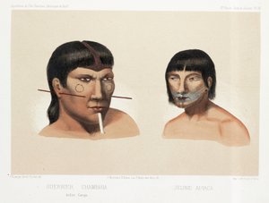 İki Güney Amerika Yerlisi, 1843-1847 dolayları by Unbekannt