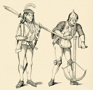 Varlet/Squire ve Archer by Unbekannter Künstler