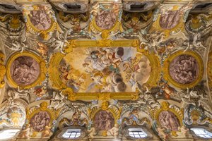 Tavandan görünüm, Nunziatina Kilisesi, Todi, Umbria, İtalya (fotoğraf) by Unbekannter Künstler