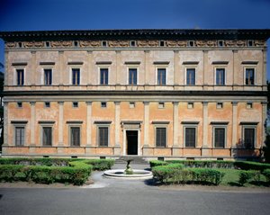 Baldassarre Peruzzi (1481-1536) 1506 tarafından tasarlanan cephenin görünümü (fotoğraf) by Unbekannt