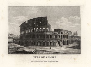 Kolezyum, Amphitheatrum Flavium, Roma kalıntılarının görünümü by Unbekannt