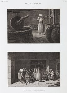 Sirke Sirke üreticisi ve damıtıcı, Mısır, c 1798 by Unbekannt