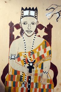 Bir manastırda Voodoo duvar resmi. Togoville, Togo by Unbekannt