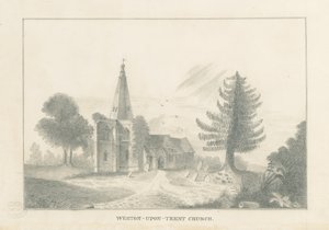 Weston-on-Trent Kilisesi: karakalem, nd [19. yüzyıl] by Unbekannt