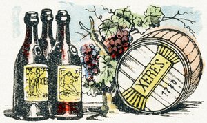 X - Xeres - Çocuk Eğlence Alfabesi c.1890 (litografi) by Unbekannt