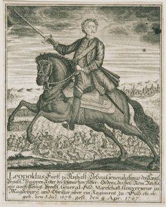 Prusya ordusu komutanı Leopold I. Anhalt-Dessau Prensi