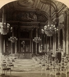 Balo Salonu, Buckingham Sarayı, Londra. by Underwood and Underwood