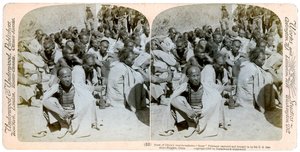 ABD 6. Süvarileri tarafından yakalanıp getirilen boksör mahkumlar, Tientsin, Çin, 1901. by Underwood and Underwood