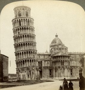 Pisa Katedrali ve Eğik Kule, İtalya. by Underwood and Underwood