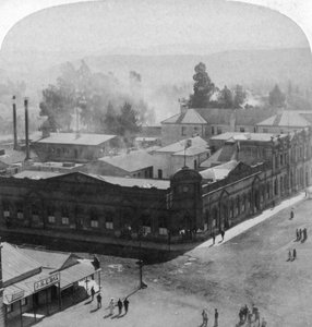 Daspoort Sıradağları'nın kuzeybatısına bakış, Pretoria, Güney Afrika, 1901. by Underwood and Underwood