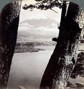 Fuji Dağı, kuzeybatıdan, Motosu Gölü