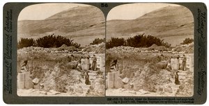 Samiriyelilerin ibadet ettiği Gerizim Dağı, Filistin, 1900. by Underwood and Underwood