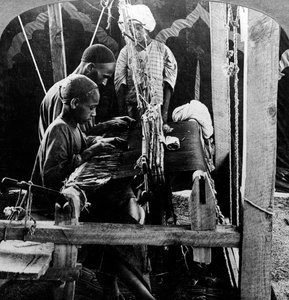 Şal dokumacıları, Keşmir, Hindistan, 1900