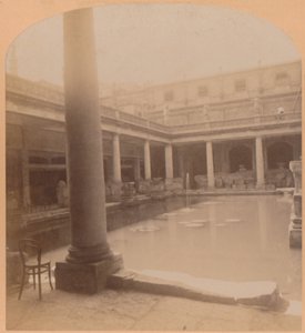 Eski Roma Hamamı, Bath, İngiltere, 1900. by Underwood and Underwood