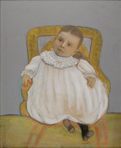 Boyalı Sandalyedeki Bebek