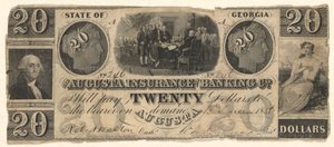 Augusta Insurance & Banking Co., Augusta, Georgia tarafından 1858