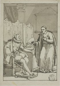 Henry IV ile Kardinal Seyirci by Unknown