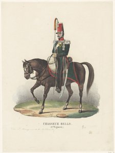 Belçikalı gönüllü avcı, 1830 Chasseur Belge (2.me Alay) (nesne üzerindeki başlık) by Unknown