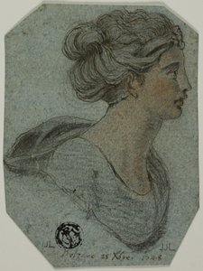Profildeki Kız Büstü Sağa by Unknown
