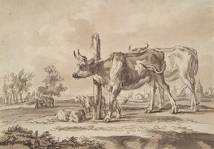 İnek ve Koyunlu Çayır by Unknown