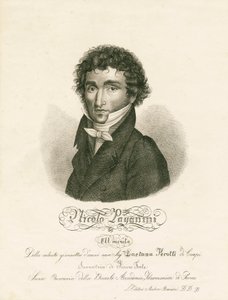 Niccolo Paganini - portre by Unknown