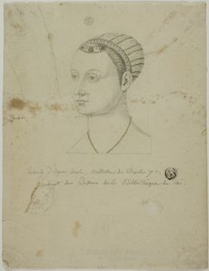 Agnes Sorel'in Portresi by Unknown