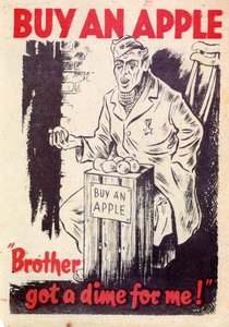 Propaganda. Bir elma satın alın. Kardeşim benim için bir kuruş aldı! 1940 by Unknown